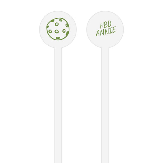 pickle party | stir stick | wooden or acrylic round