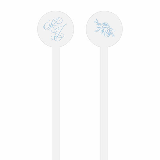 something blue | stir stick | wooden or acrylic round