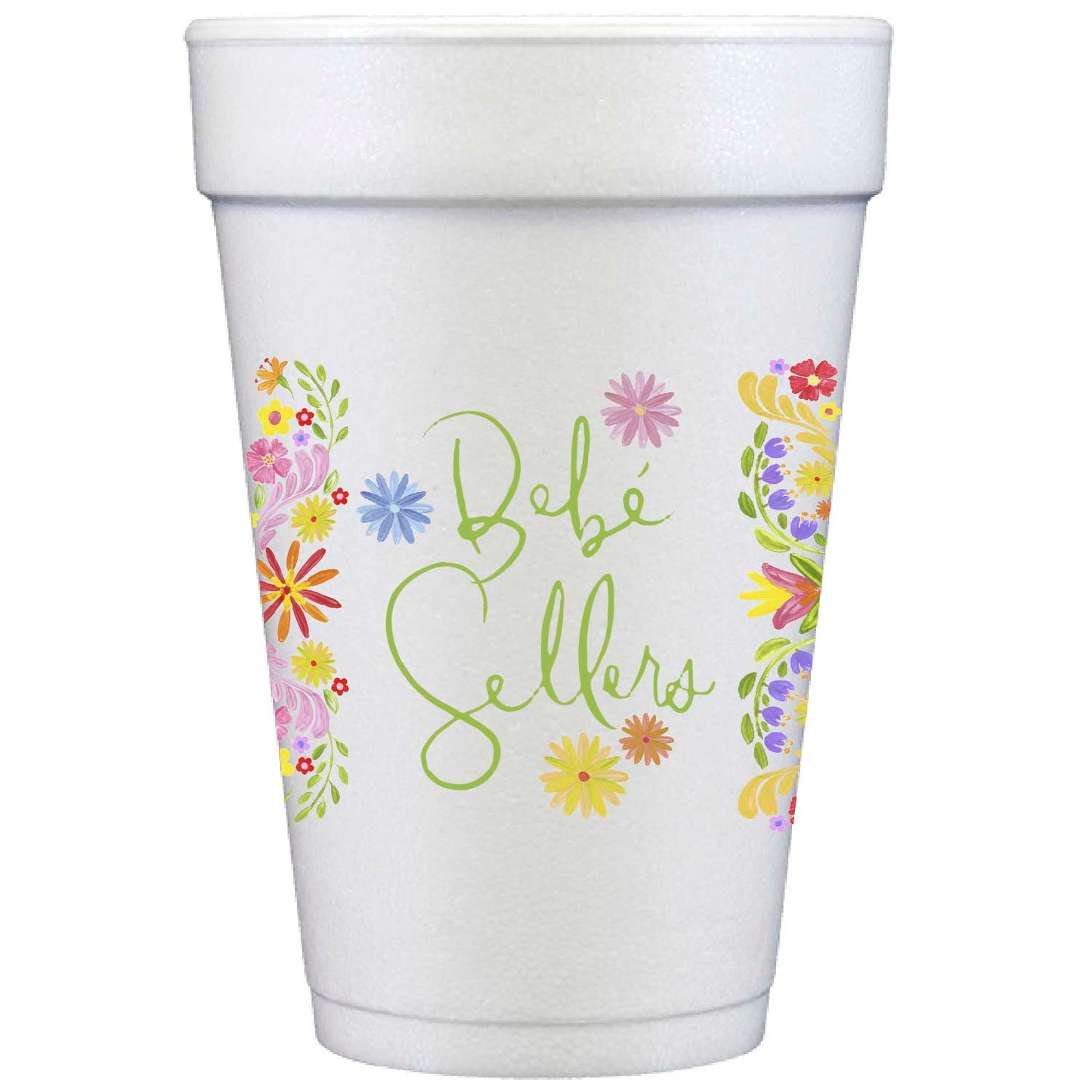 floral fiesta | styrofoam cups | digital