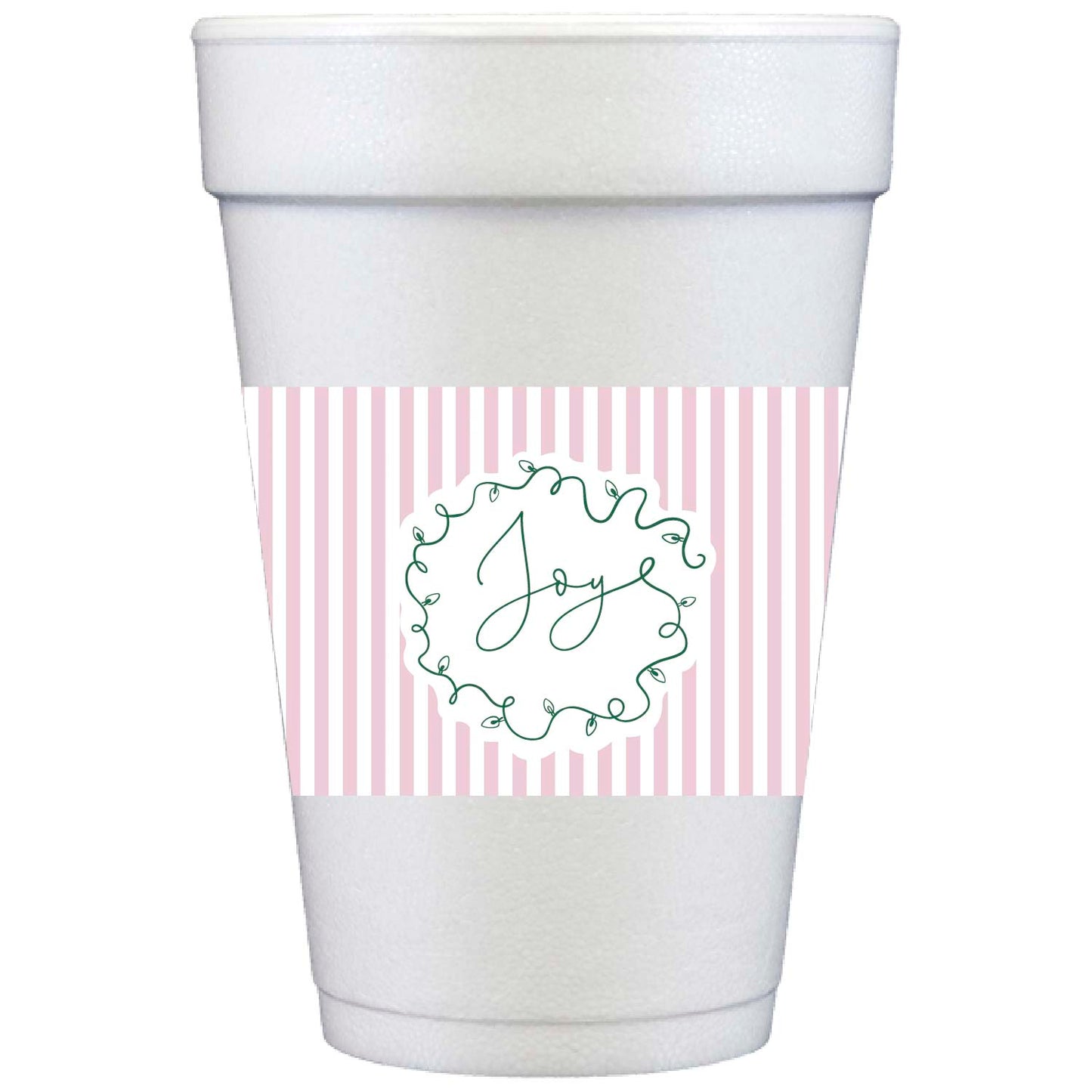 joyful lights | styrofoam cups