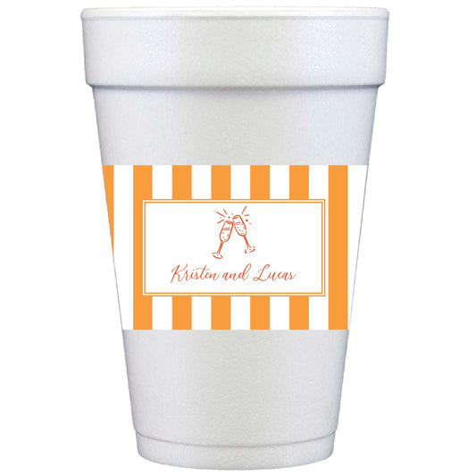 let's toast | styrofoam cups