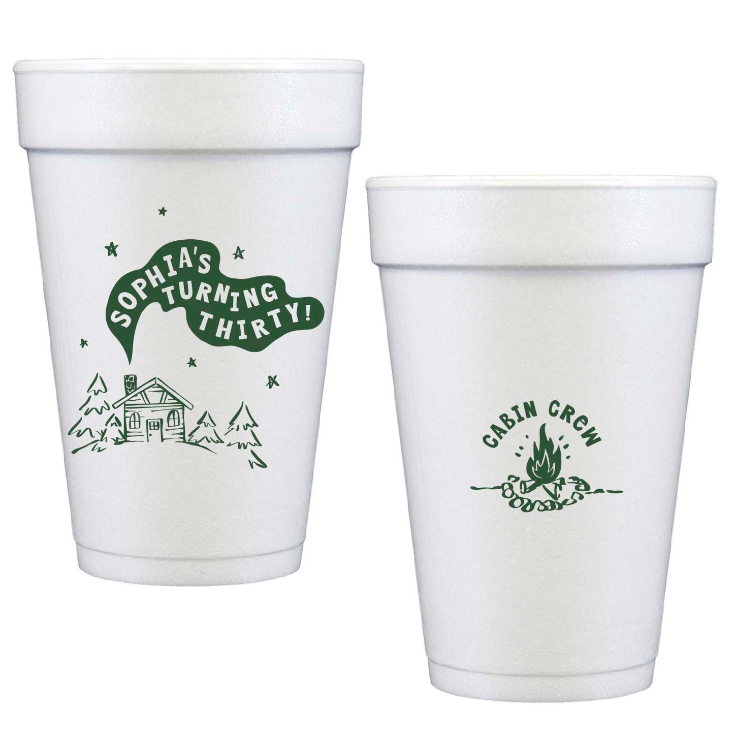 s'mores and pours | styrofoam cups