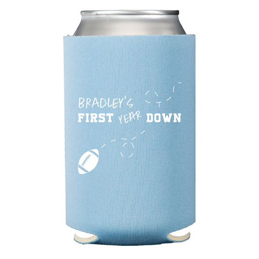 first year down | can cooler