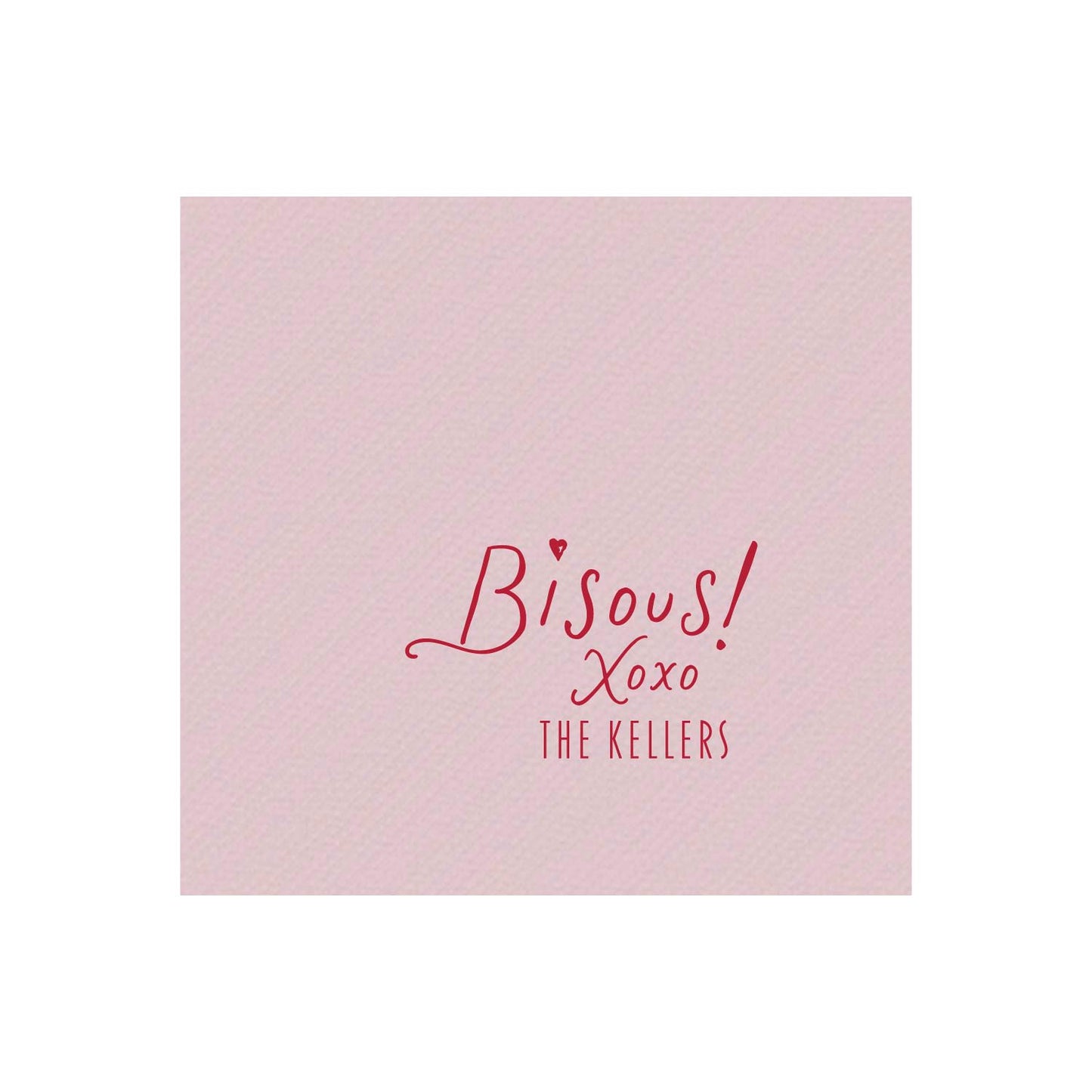 bisous | napkins | 3ply or linen