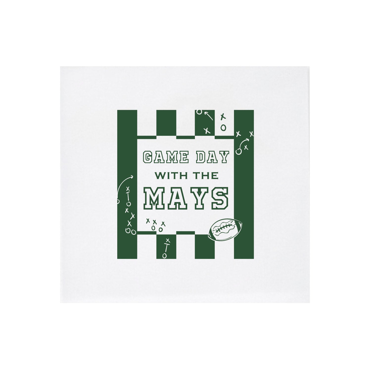 football | napkins | 3ply or linen