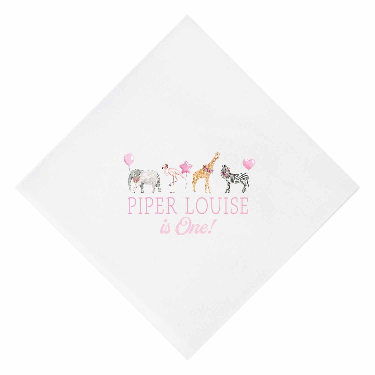 party animals personalized cocktail napkins