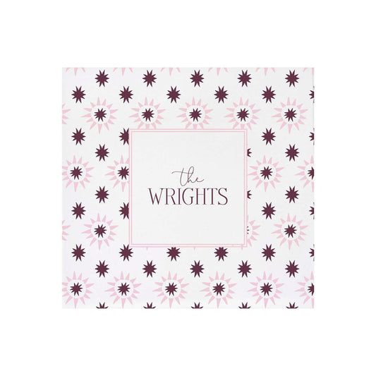 pink and berry starburst | napkins | 3ply or linen
