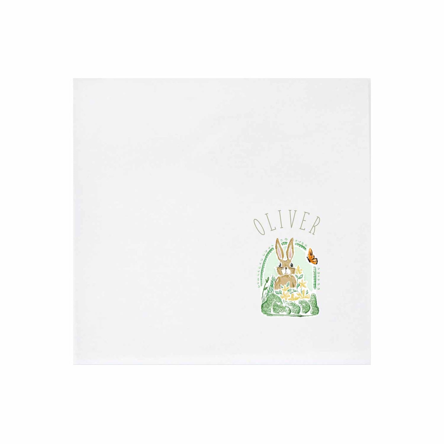 woodland creatures personalized cocktail napkins