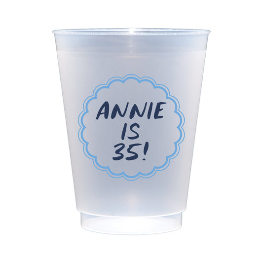 blue scallop | shatterproof frosted flex