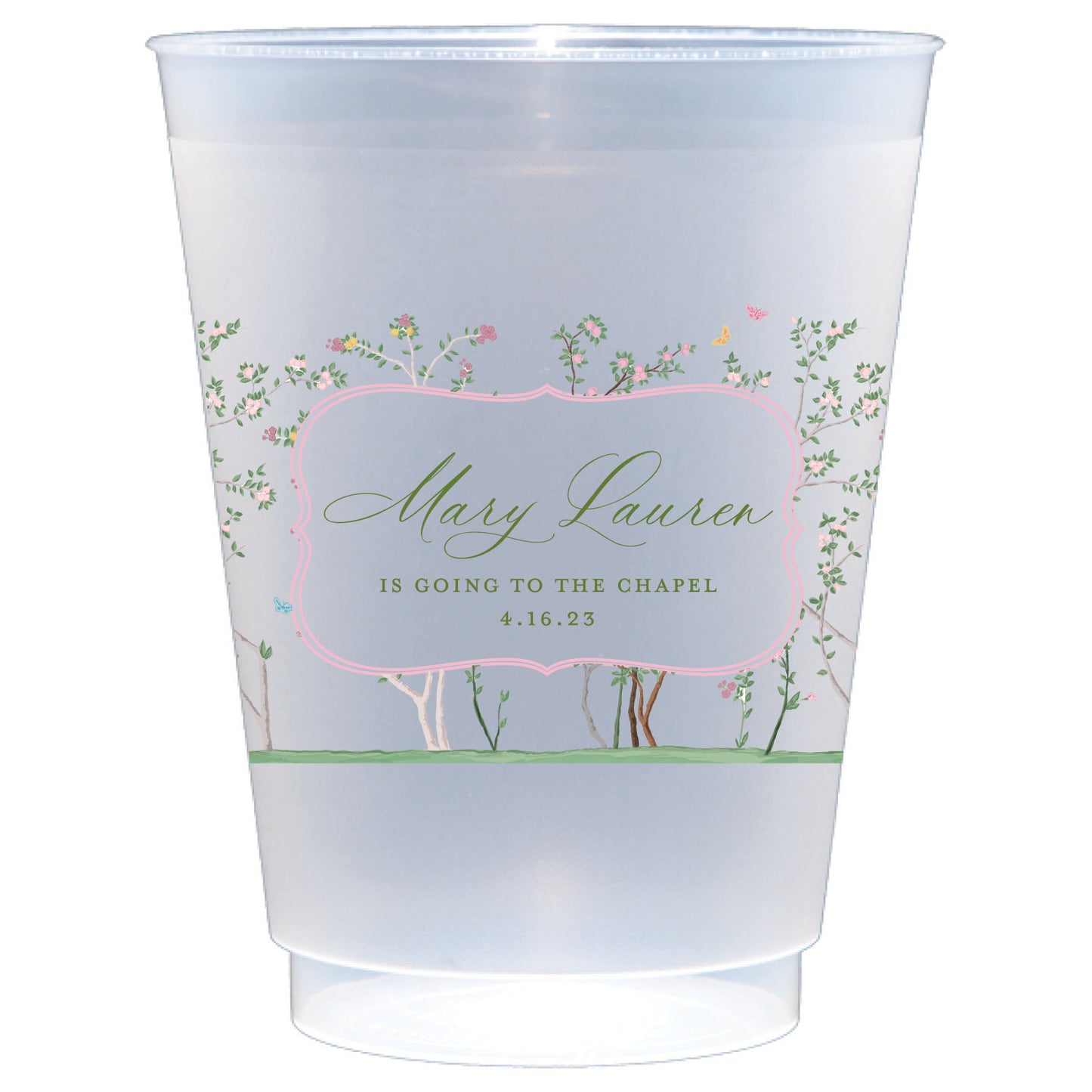 chinoiserie | shatterproof frosted flex