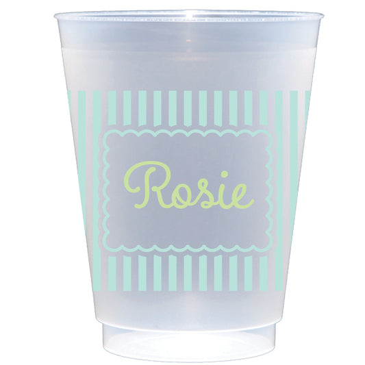 scallops and stripes | shatterproof frosted flex