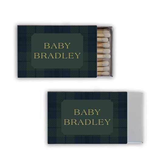 ralph lauren baby shower | matchboxes