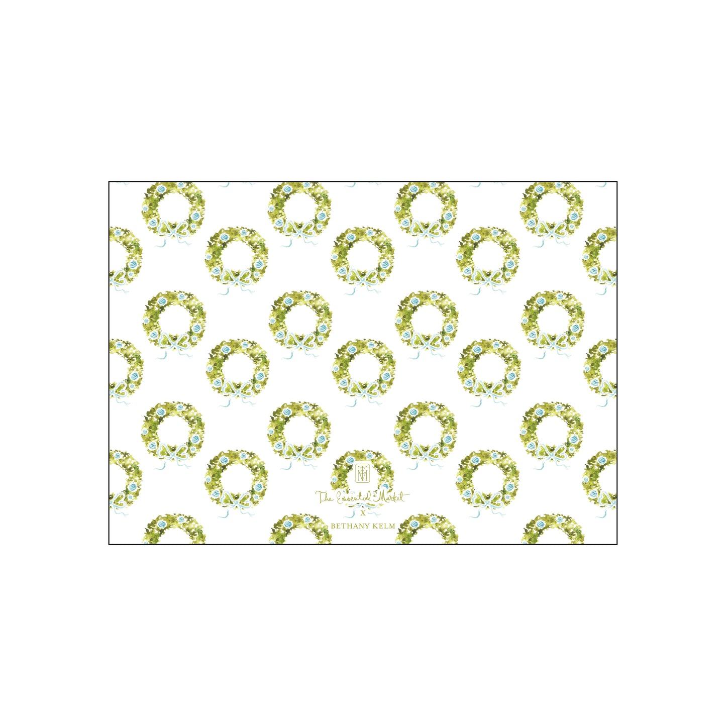 boxwood wreath horizontal | holiday card | bethany kelm