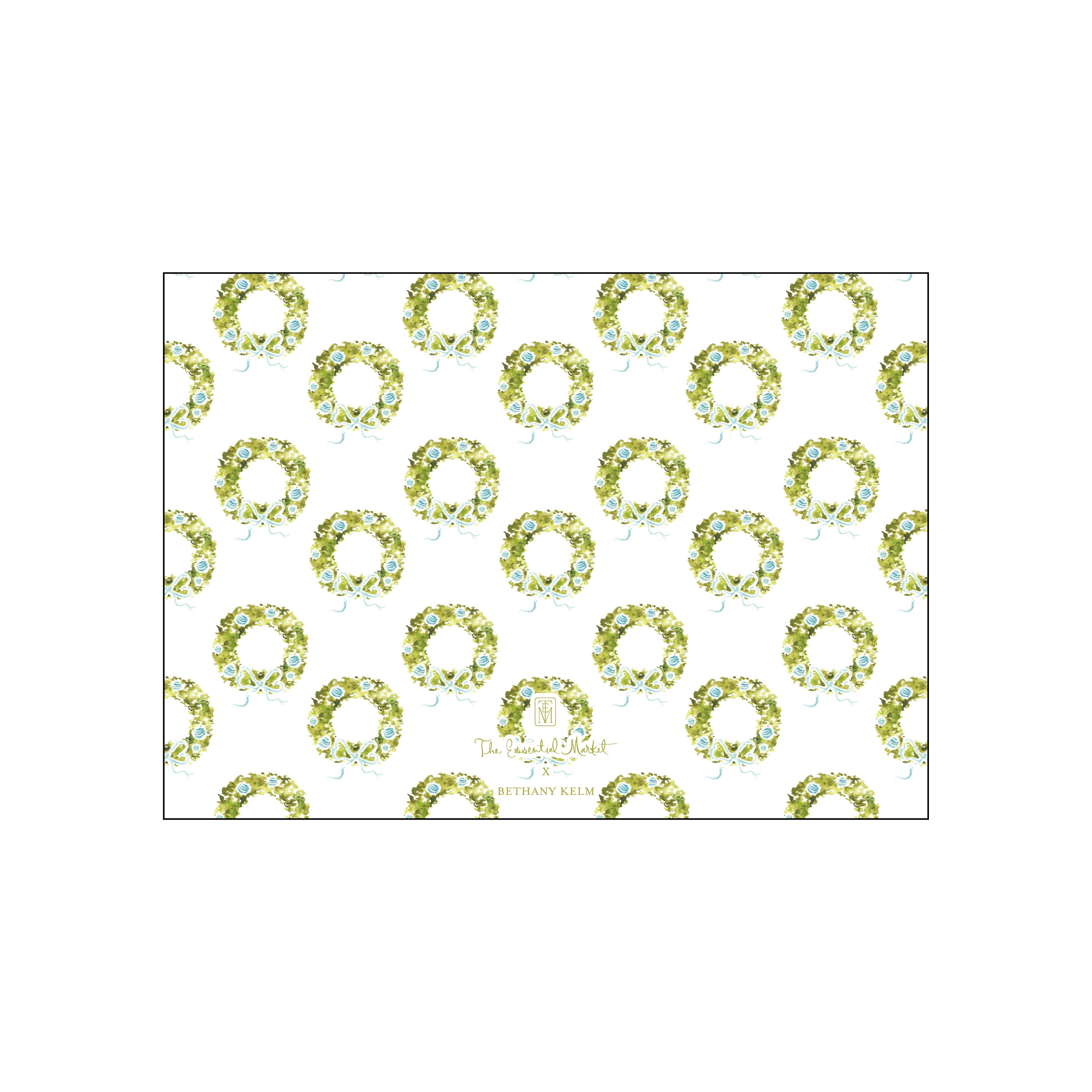 boxwood wreath horizontal | holiday card | bethany kelm