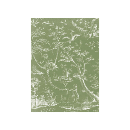 french green toile | holiday card | adeline vicknair