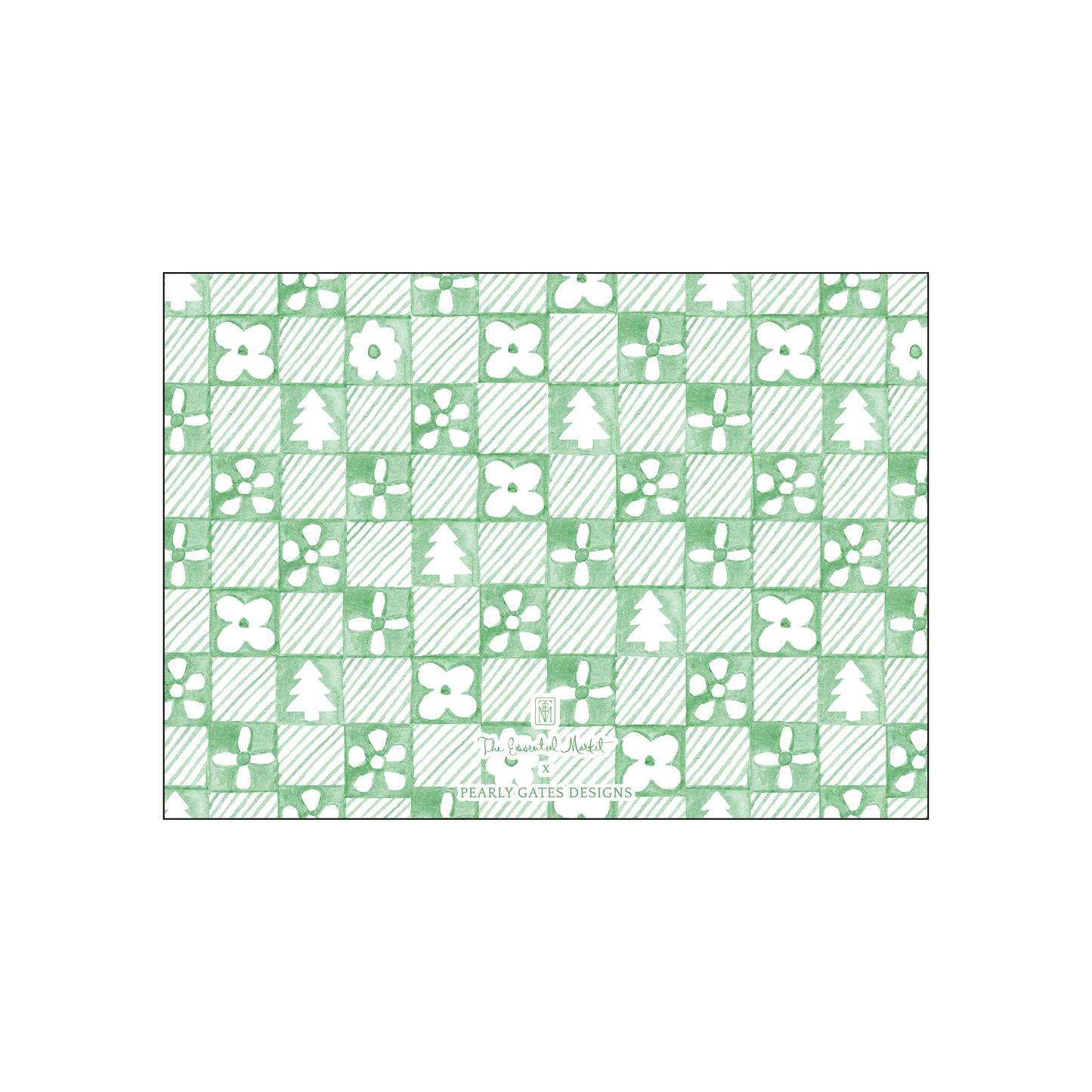 patchwork card | holiday card | pearly gates designs