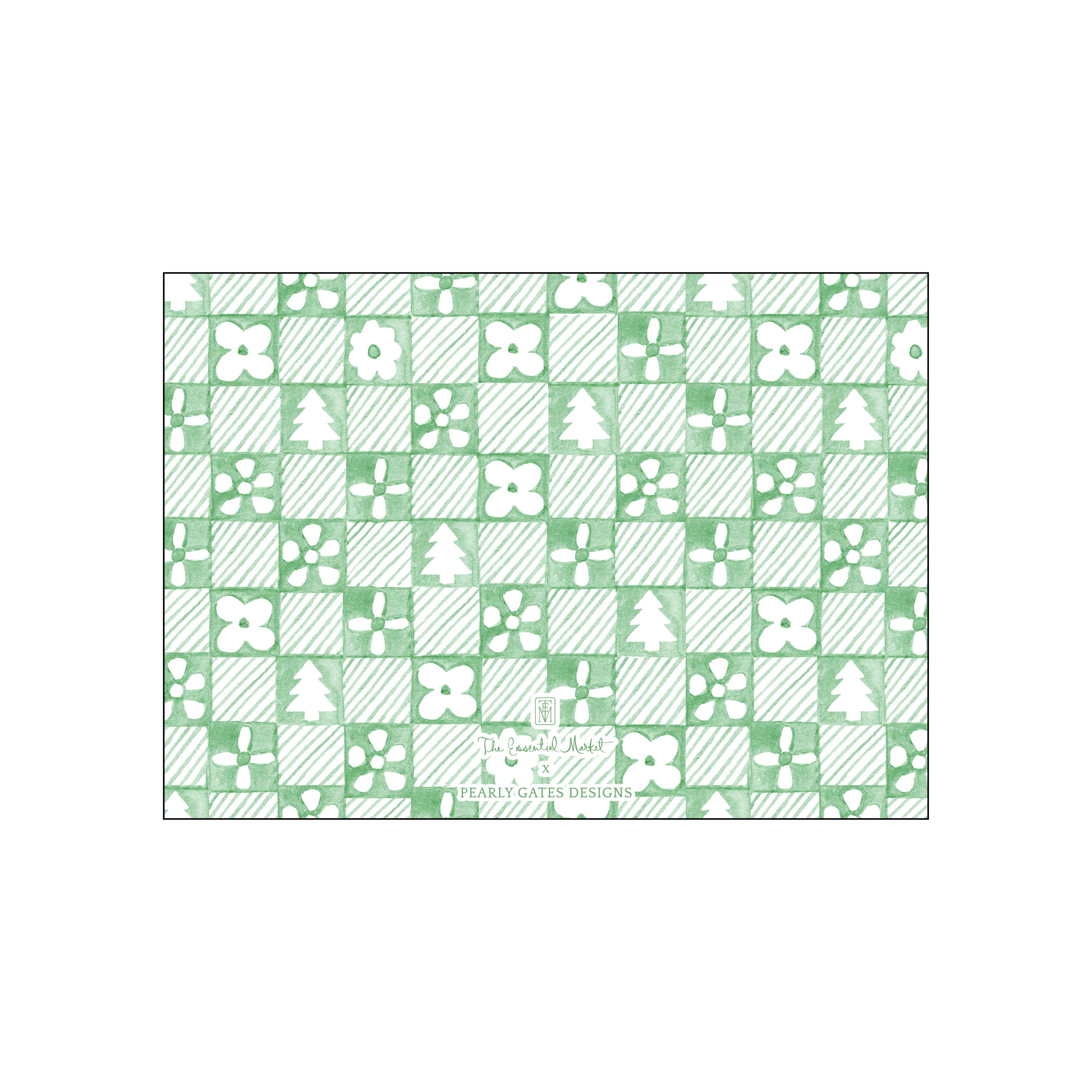patchwork card | holiday card | pearly gates designs