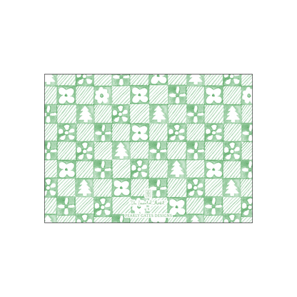 patchwork card | holiday card | pearly gates designs