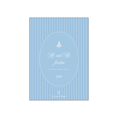 scalloped pine | holiday card | digital printed