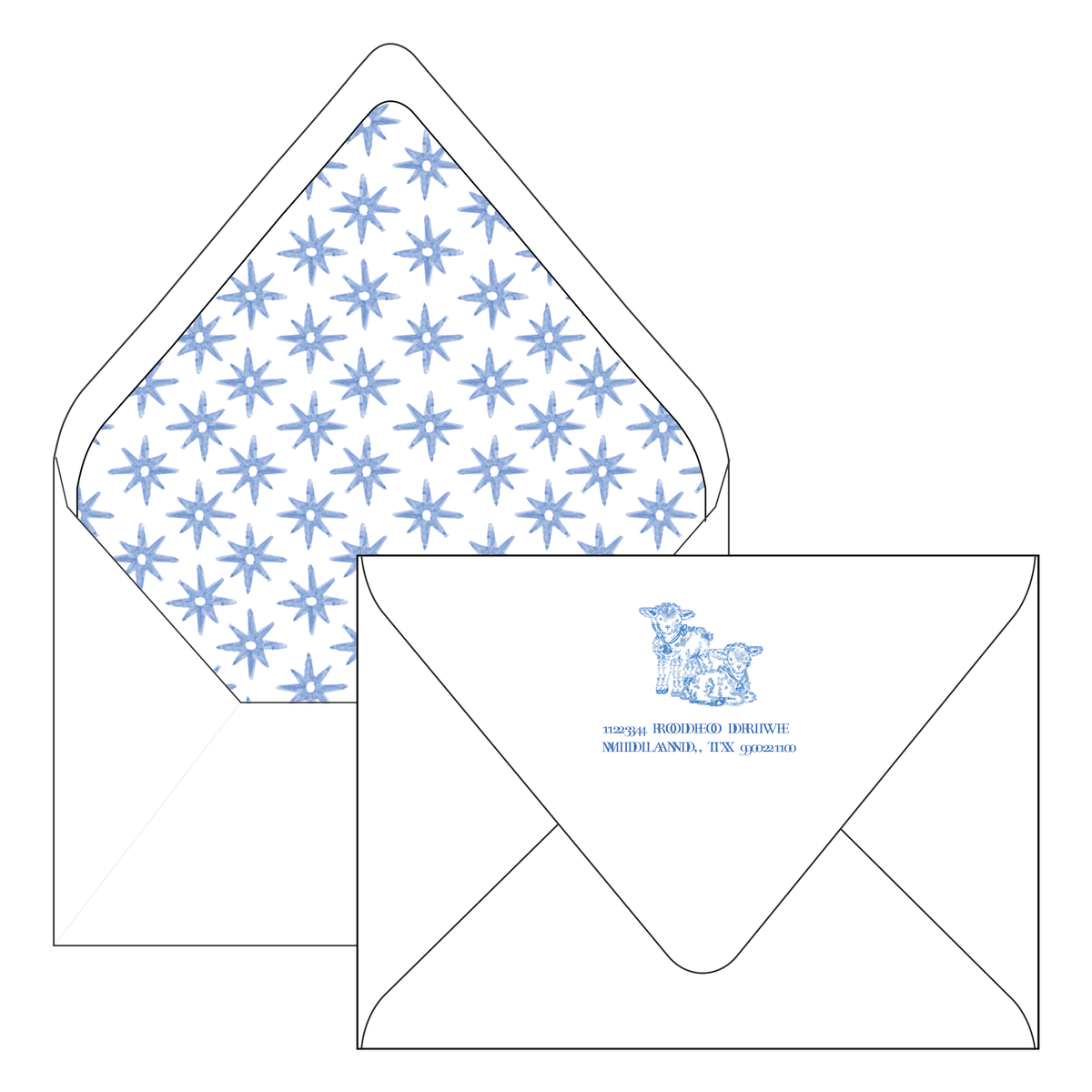 nativity toile | holiday card | pearly gates designs