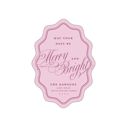 berry merry | holiday card | digital printed
