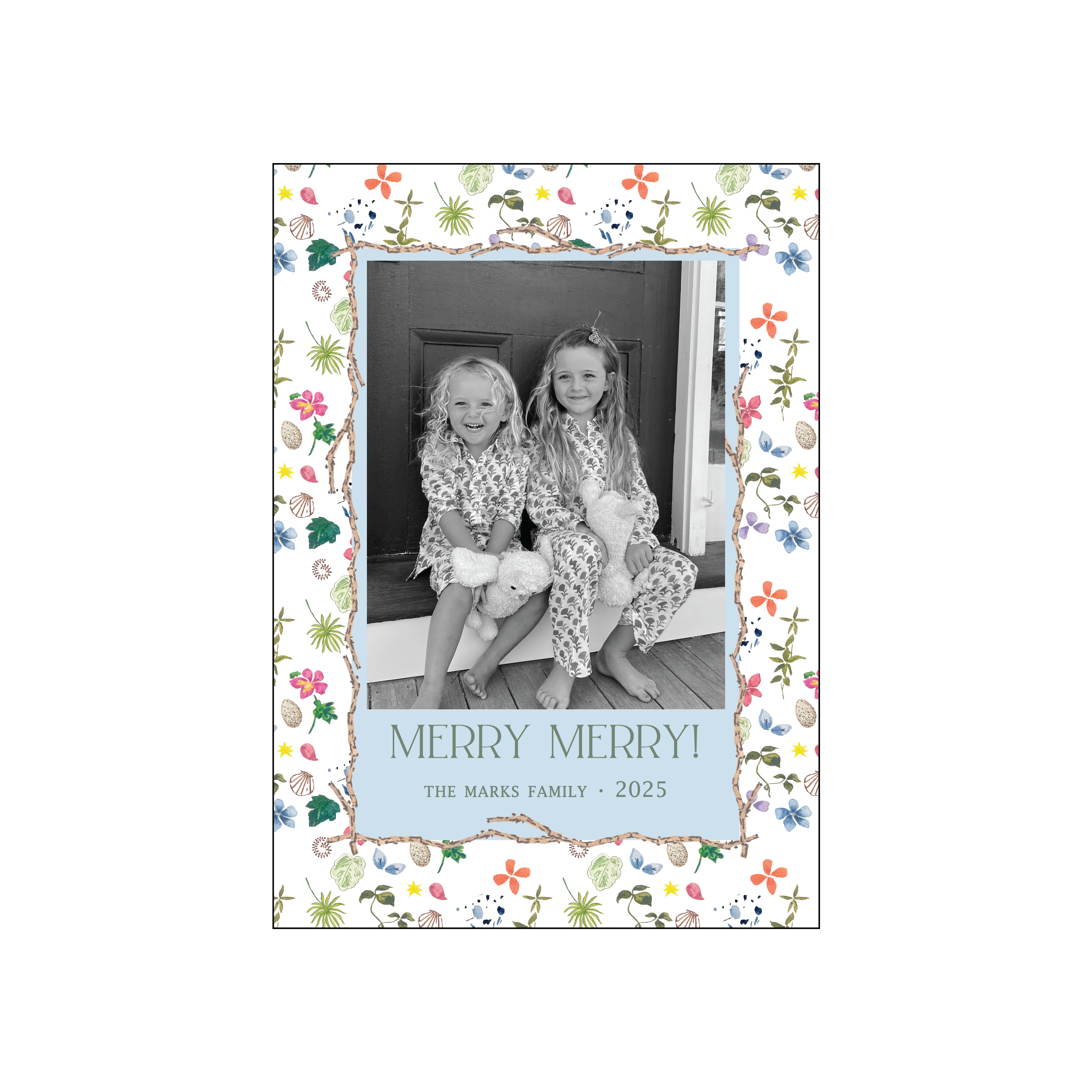 botanical study | holiday card | cedar street stationery