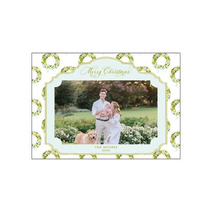 boxwood wreath horizontal | holiday card | bethany kelm