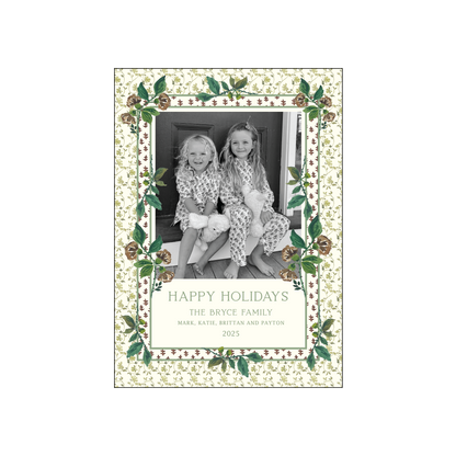 chintz | holiday card | cedar street stationery