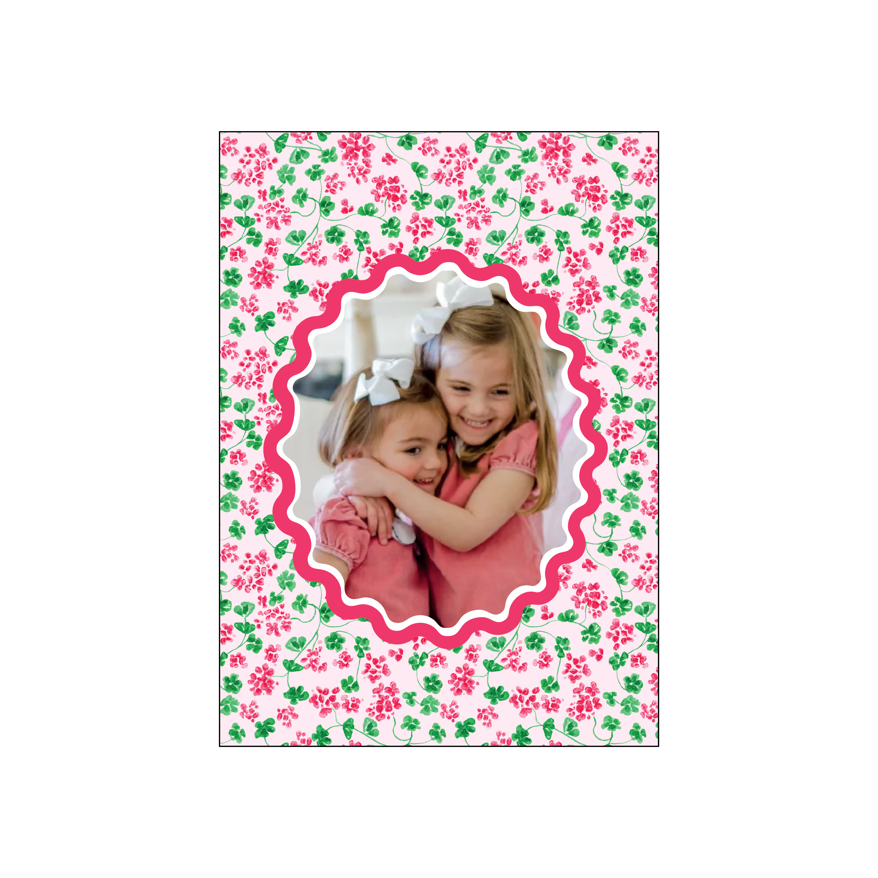 christmas geraniums | holiday card | pearly gates designs