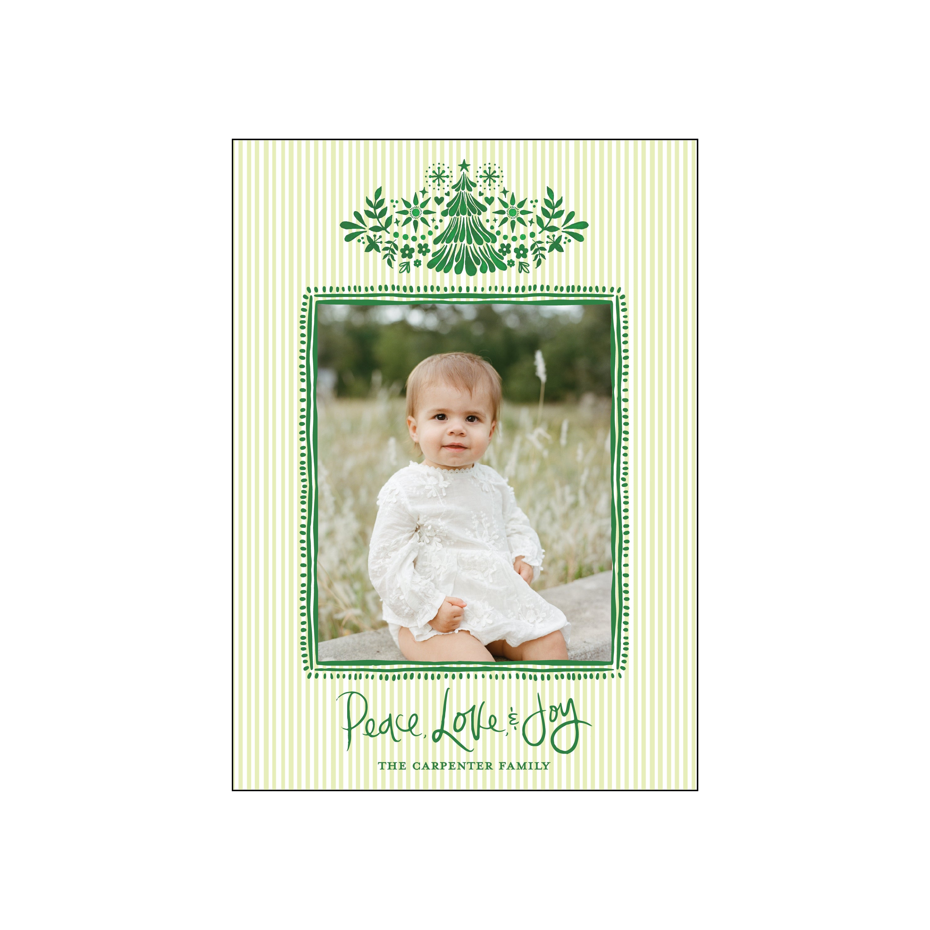 christmas otomi green | holiday card | bethany kelm