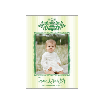 christmas otomi green | holiday card | bethany kelm