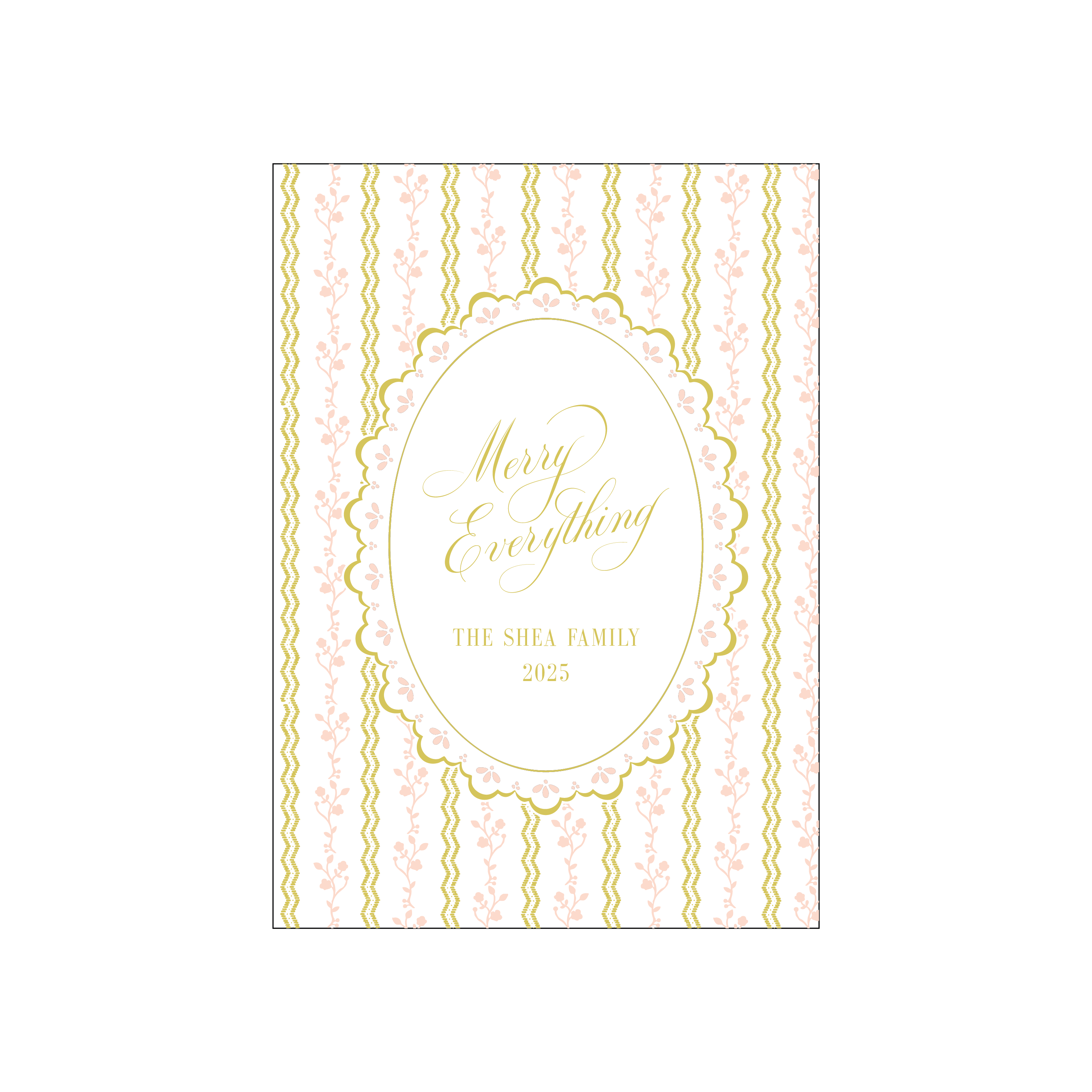 citrine christmas | holiday card | digital printed