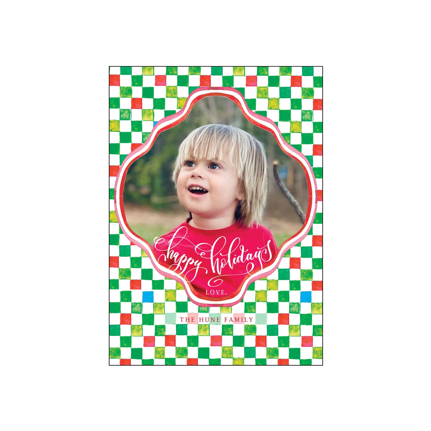 holiday check | holiday card | mesh by alex