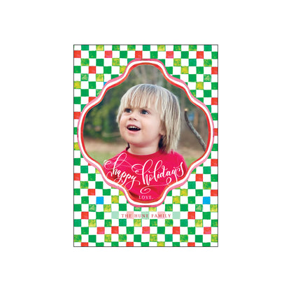 holiday check | holiday card | mesh by alex