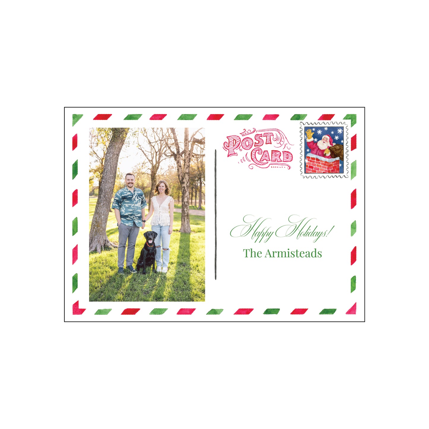 holiday postcard horizontal | holiday card | abby armistead