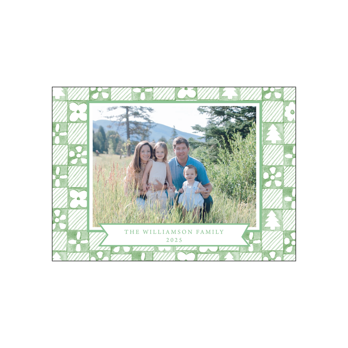 patchwork card | holiday card | pearly gates designs