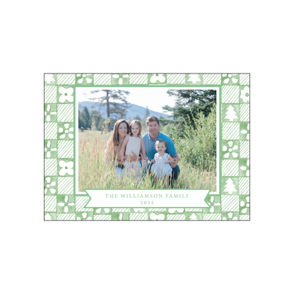 patchwork card | holiday card | pearly gates designs