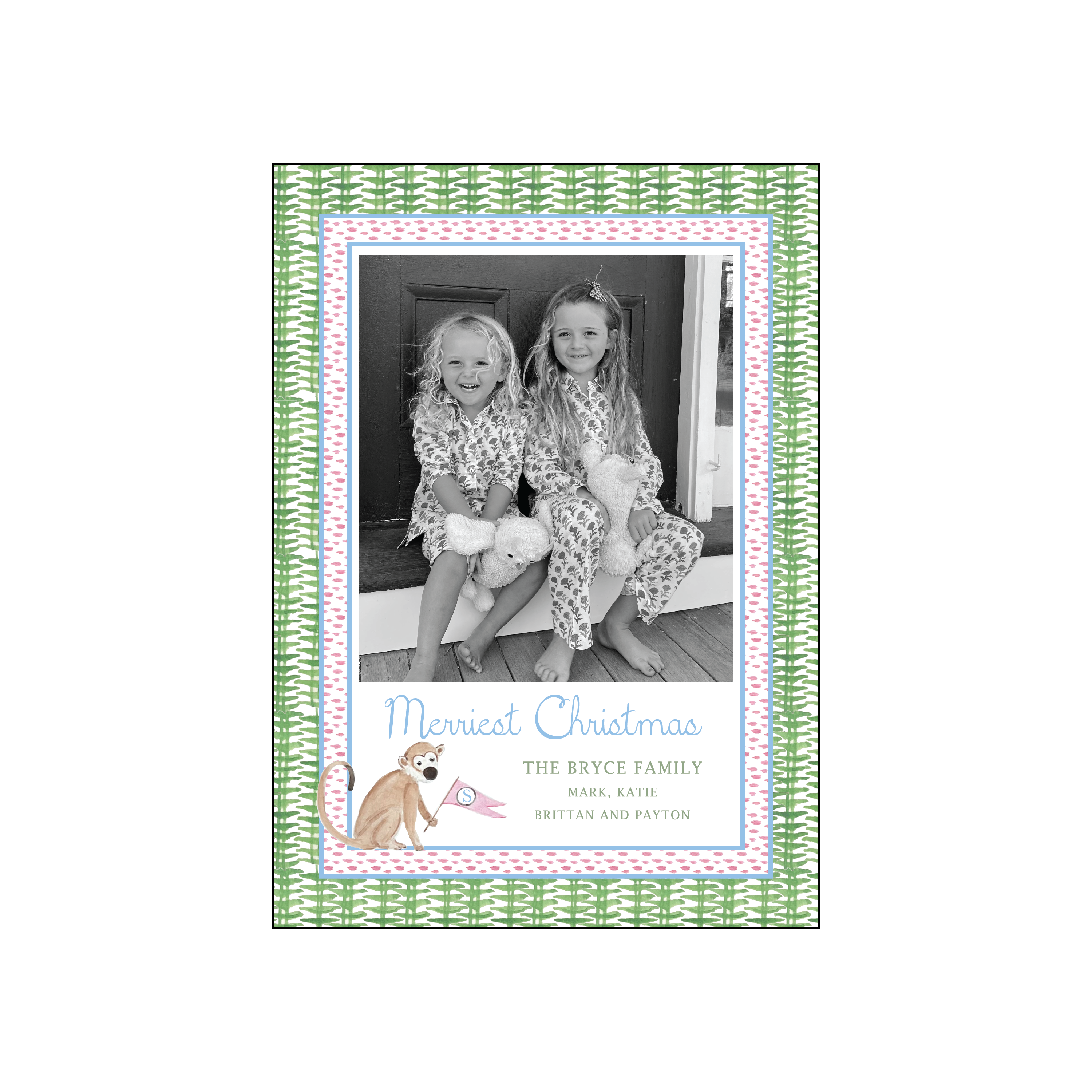 preppy | holiday card | cedar street stationery