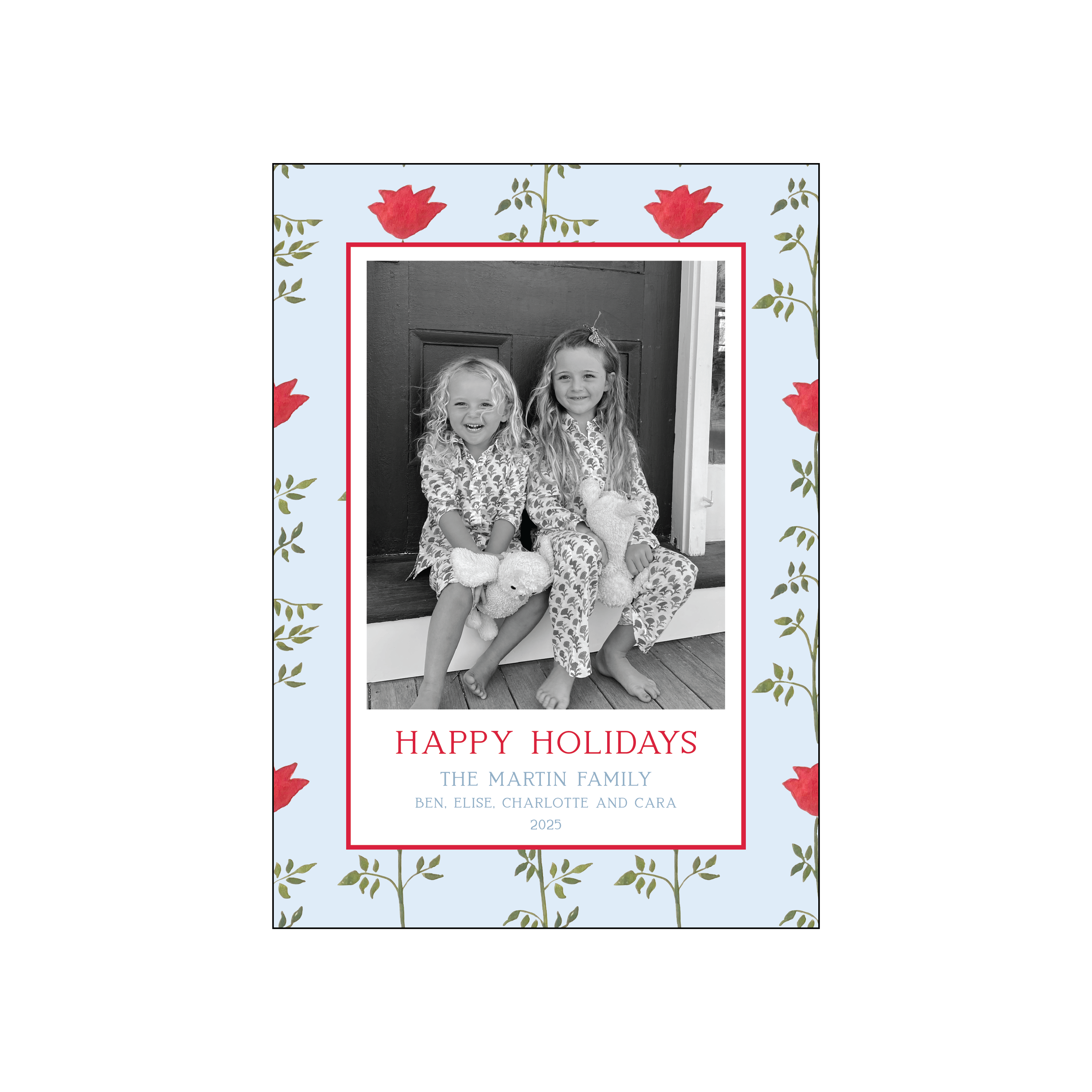 rose | holiday card | cedar street stationery