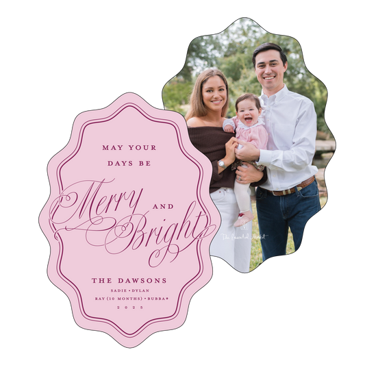 berry merry | holiday card | digital printed