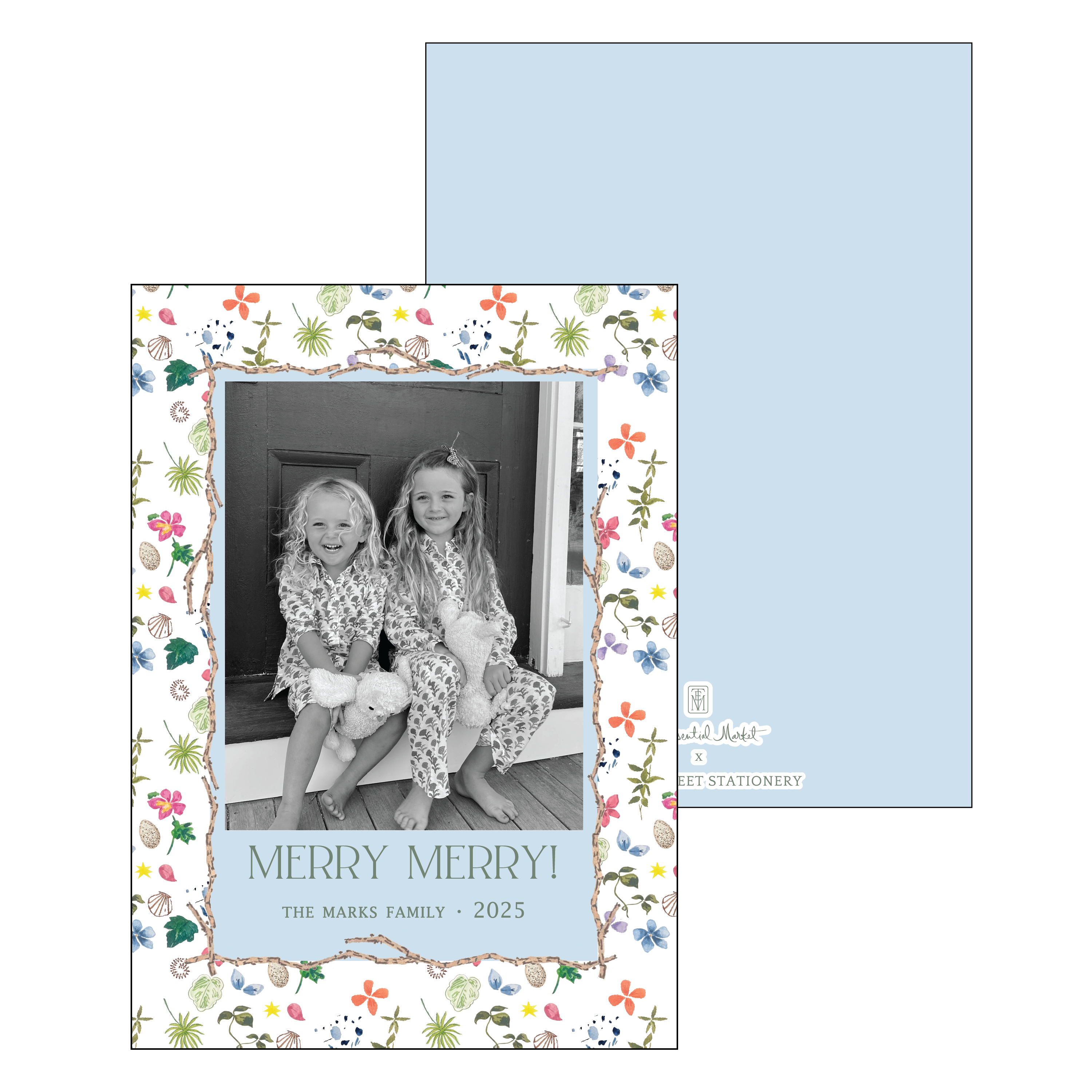 botanical study | holiday card | cedar street stationery