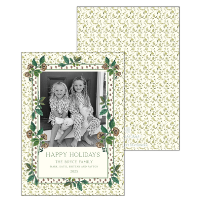 chintz | holiday card | cedar street stationery