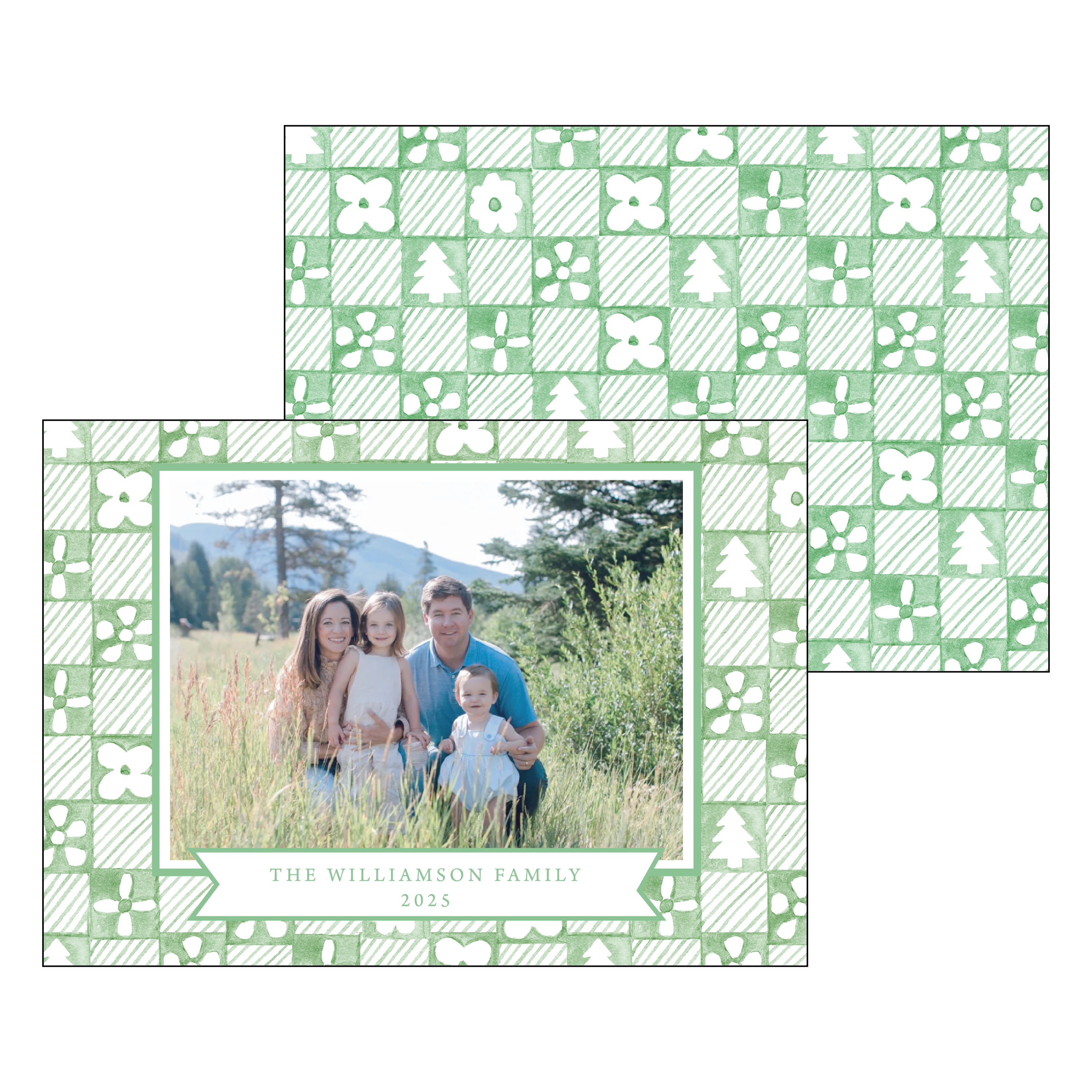 patchwork card | holiday card | pearly gates designs