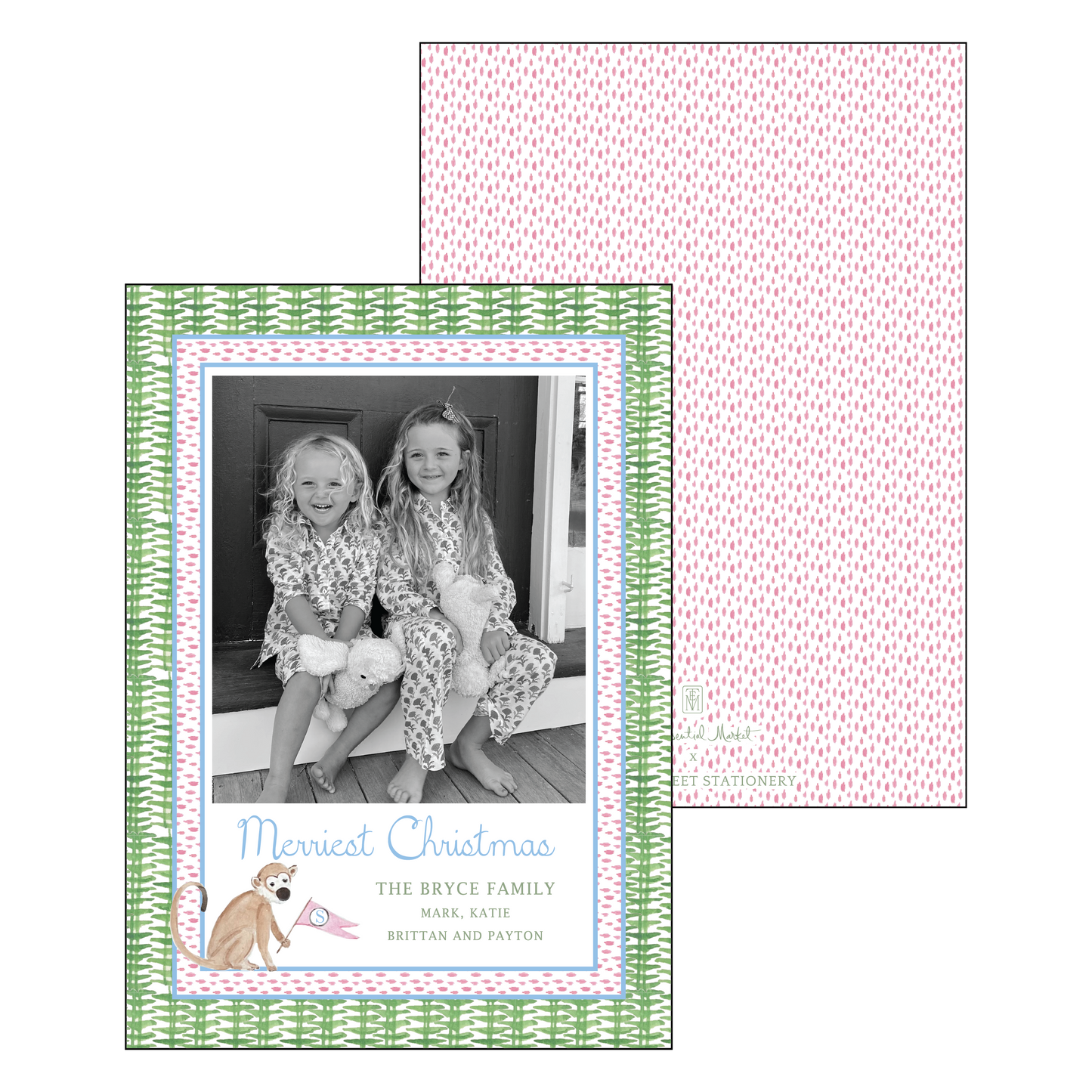 preppy | holiday card | cedar street stationery