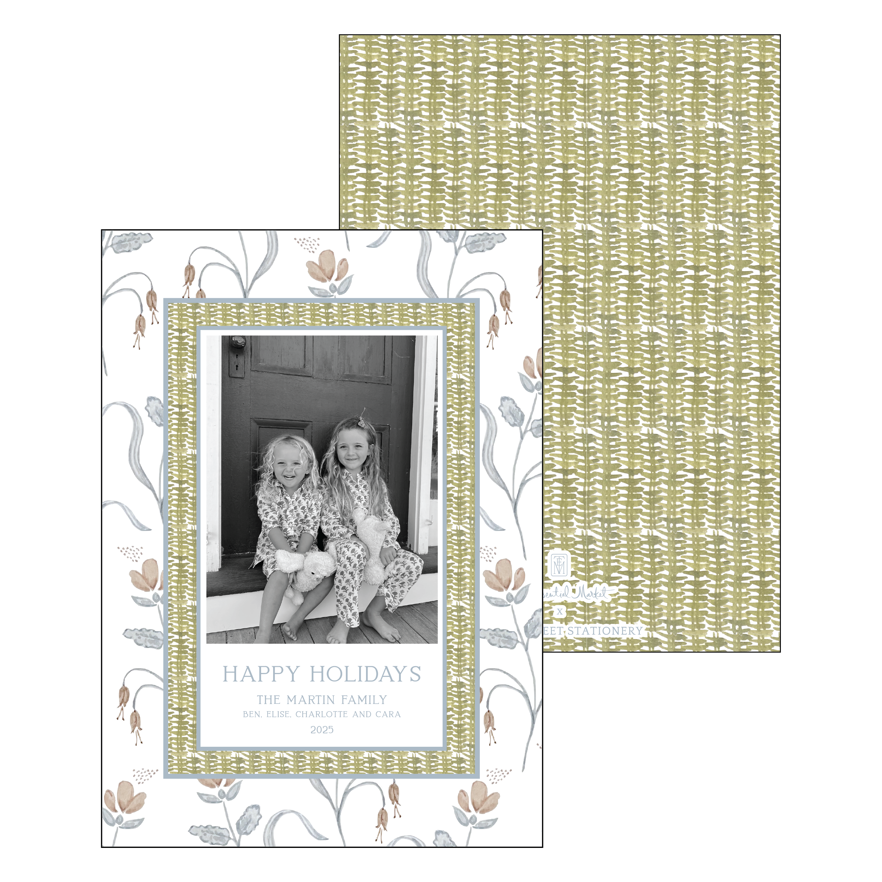wicker | holiday card | cedar street stationery