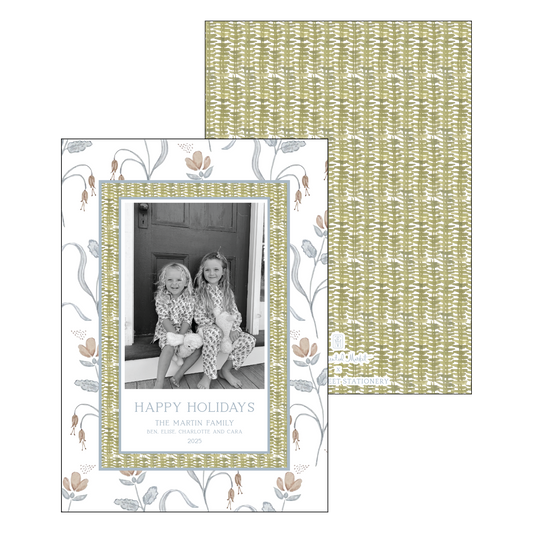 wicker | holiday card | cedar street stationery
