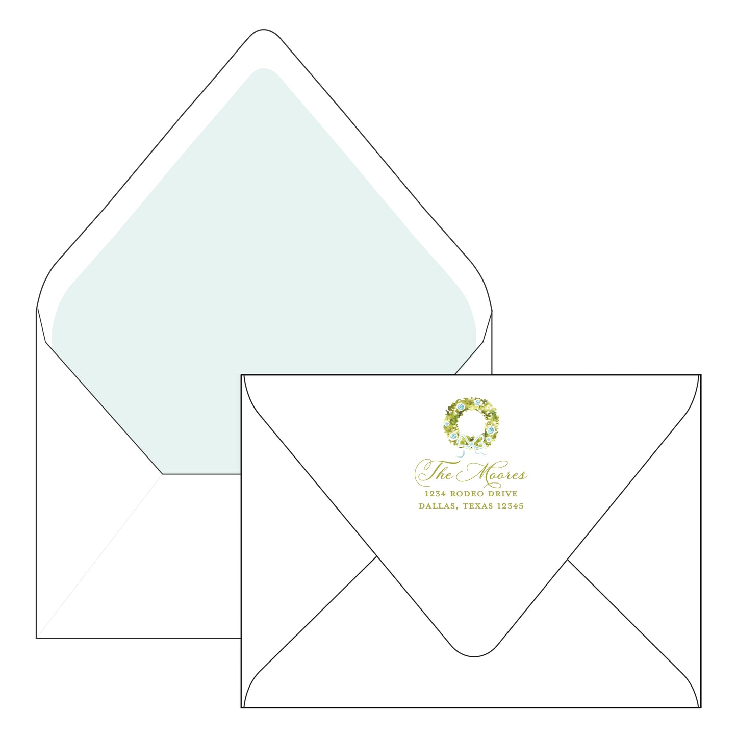 boxwood wreath horizontal | holiday card | bethany kelm