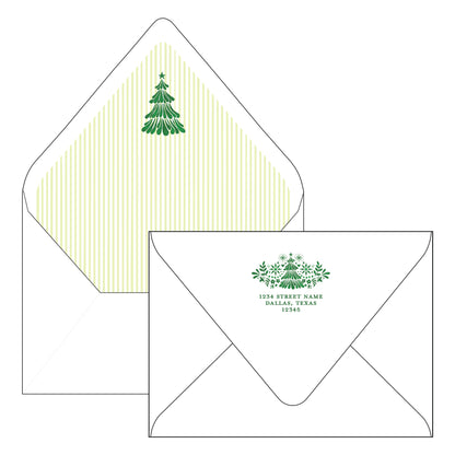 christmas otomi green | holiday card | bethany kelm