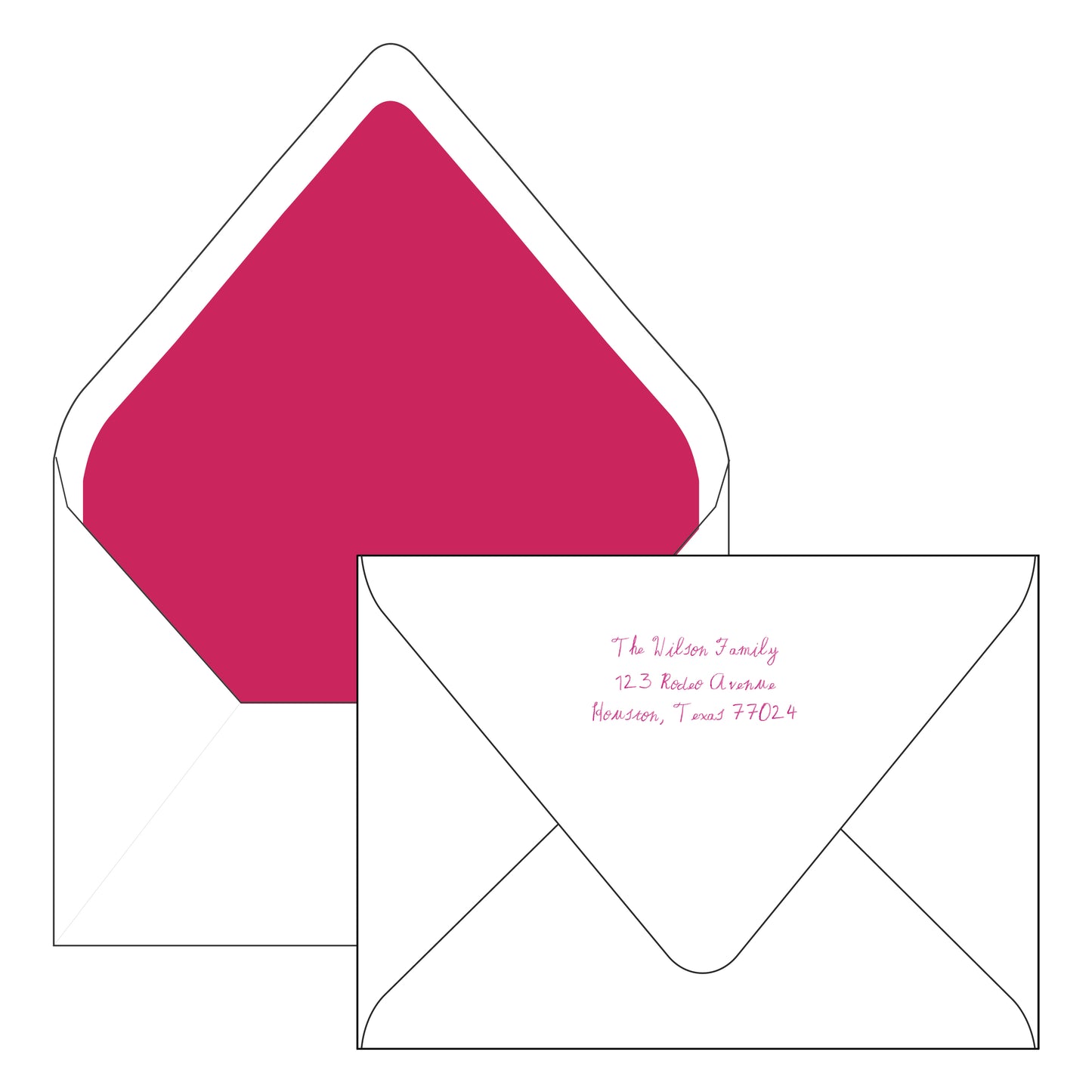 crayon squiggles | holiday card | foil-stamped