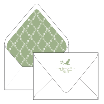 holiday dove | holiday card | digital printed